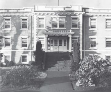 Original 1924 Albany General Hospital building, circa 1930s.