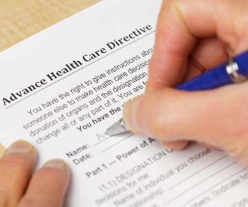 Advance directive paperwork
