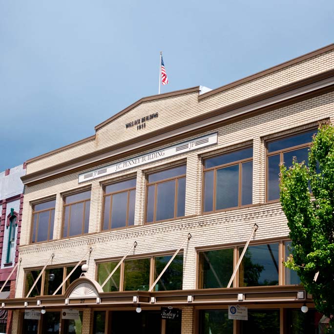 Historic JC Penney buildingin Albany, Oregon