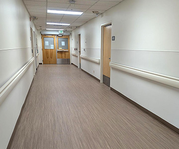 Hallway at Girod Birth center in Lebanon.