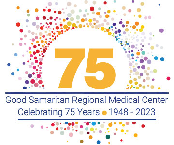 Good Samaritan Regional Medical Center 75th anniversary illustration.
