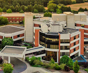 Aerial view of Good Samaritan Regional Medical Center.