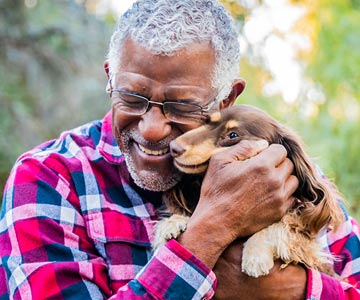 Man and dog