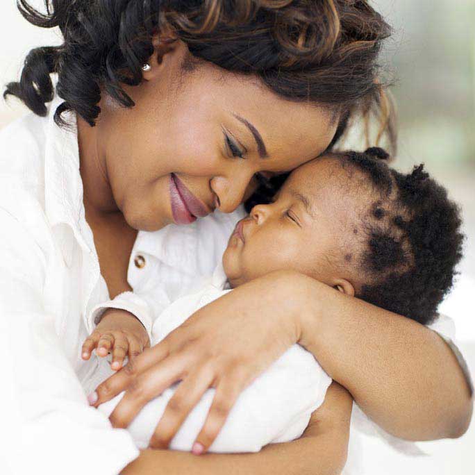 Woman with baby
