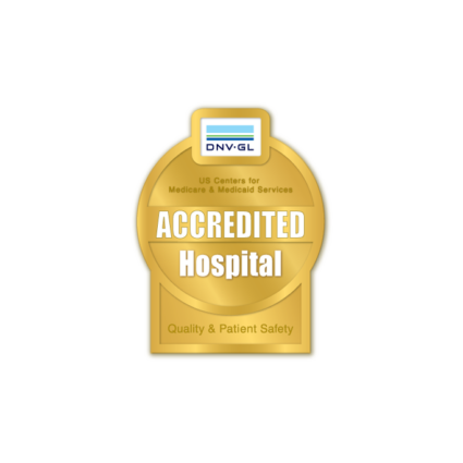 DNV Accredited Hospital logo.