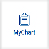 Example of the header icon link of MyChart.